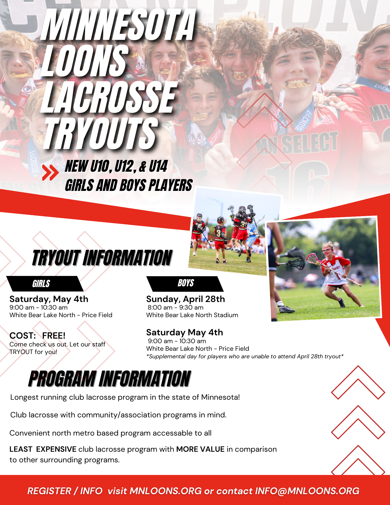 YOUTH TRYOUTS